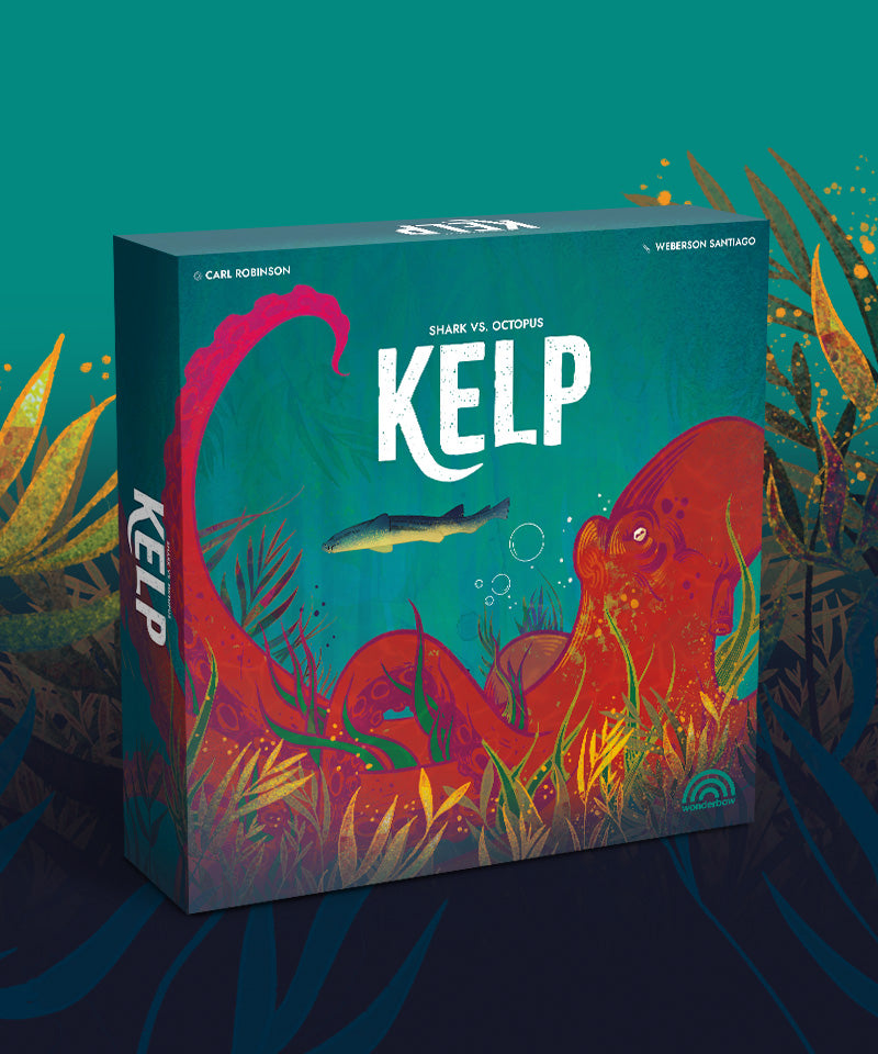 Kelp - Shark vs Octopus. Illustrated by Weberson Santiago.